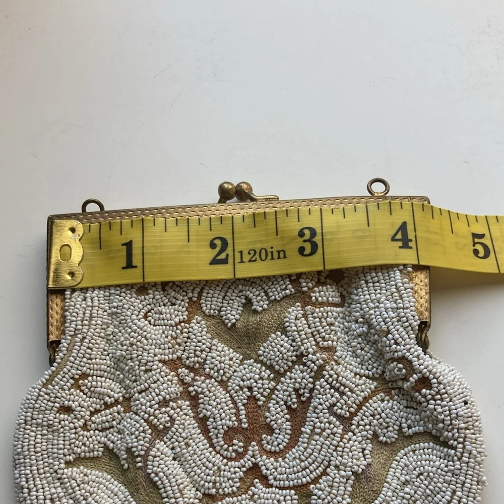 Vintage Beaded Change Purse Seed Beads Made in France authentic original… - Picture 10 of 10